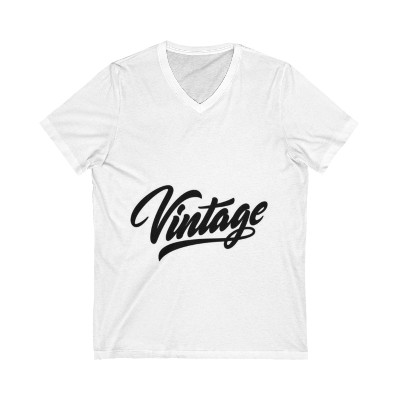 Unisex Jersey Short Sleeve V-Neck Tee