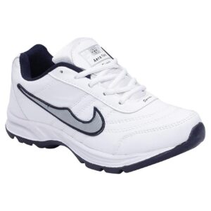 White men's lace up casual shoes