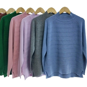 Hot Selling High Quality Lady Fashion Sweater Long Sleeves Knitted Pullover Sweater comfort Quality Knitwear Lady Sweater