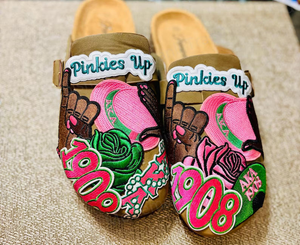 High Quality Printed Embroidered Cork Sole Arch Support Casual Slippers