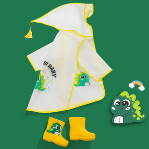 Summer New Raincoat Waterproof Cute Cartoon Sun Protection Cloak Beach Poncho for Toddlers and Children
