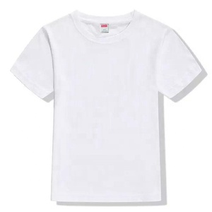 Promotion Men's Round-neck T-shirts Custom Logo White T-shirt for
