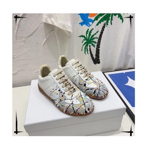 High Quality Retro Soft Soled Training Leather Casual Lace up Flat Bottomed Board