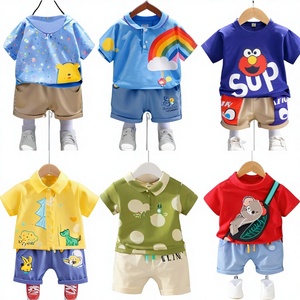 Wholesale Bulk No Brand Cotton Mixed Age  Clothing Sets Clearance Fashion Children's Summer Clothing Stock Made in China